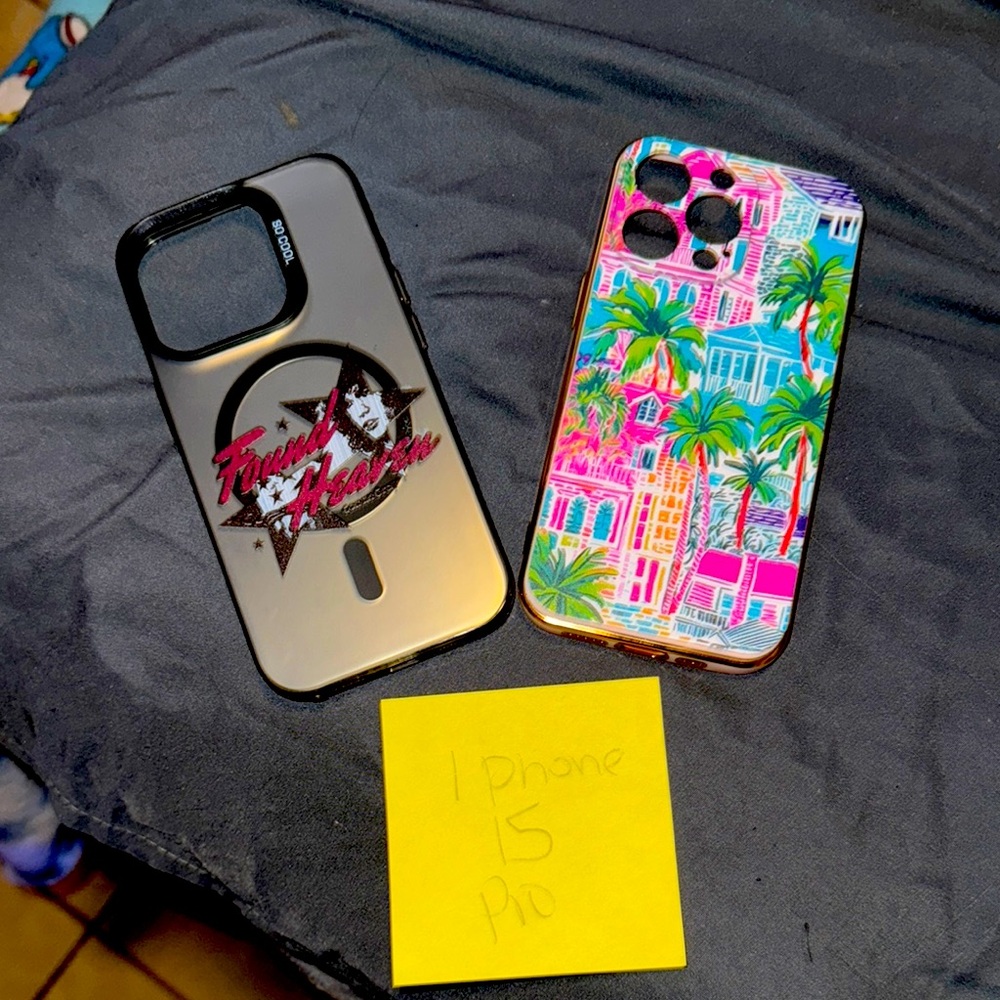 iPhone 15 Pro Case - Black and Multicolor